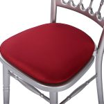 Stretchhoesje  bord.rood Napoleon stoel