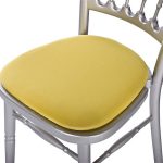 Stretchhoesje geel Napoleon stoel