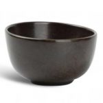 Kom schuin Ceres black  9.5 x h3.5/4.5cm