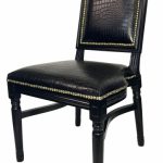 Croco chair black  square
