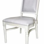 Croco chair white square