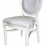Croco chair white round
