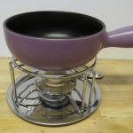 Kaasfondueset  24 cm Ø blauw