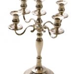 Kandelaar 40cm Zilver