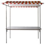 Marktkraam excl Op- en Afbouw Rood/wit
