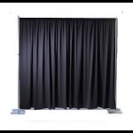 Pipe and drape 2.90 B  x3 H zwart zelf opbouwen