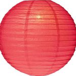 Nylon lampion met gekleurd licht 40 cm Ø