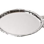 Rvs schaal baroc met handgrepen