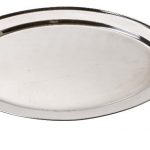 Rvs schaal ovaal 60x40