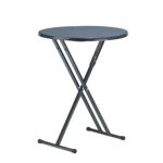 Statafel kruispoot rond bovenblad