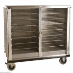 Warmtekast RVS Dubbeldeurs met 28 rekken 1/1 GN