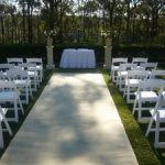 Witte loper per meter 1.50cm breed.